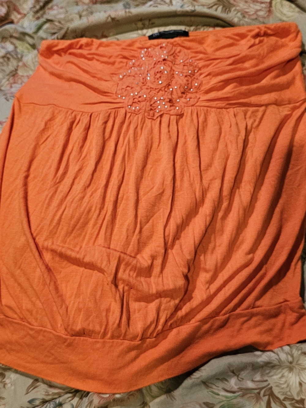 INC International Concepts Bright Orange Tube Top